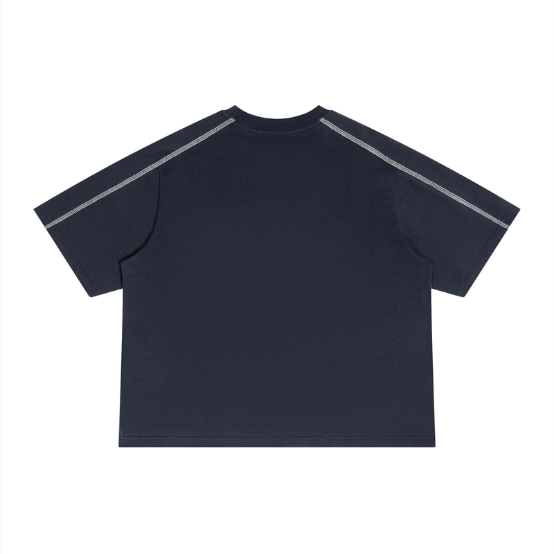 Hollow Street Raglan Color Block Tee