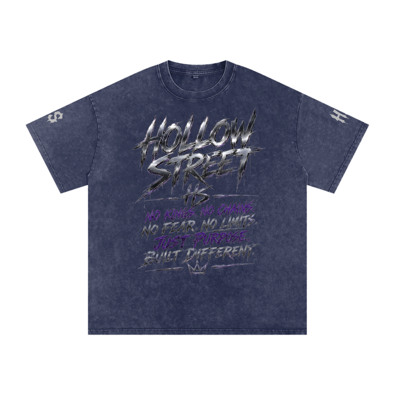 Hollow Street Snow Washed Oversized Tee