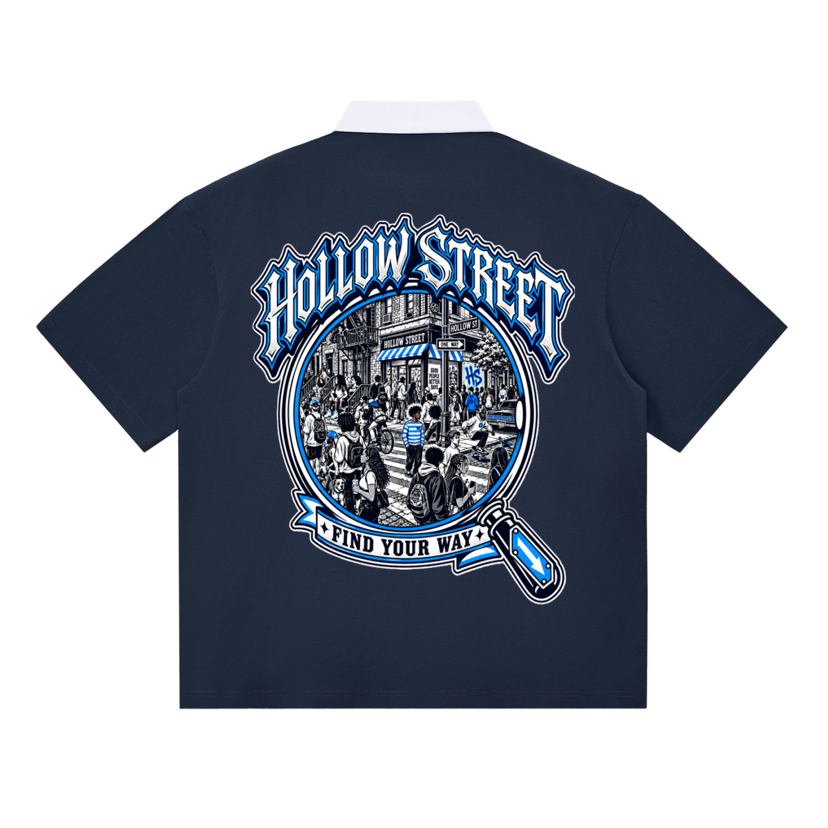 HOLLOW STREET SPY GLASS POLO SHIRT