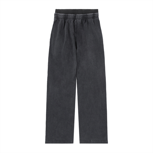 Hollow Street Vintage Washed Straight-Leg Pants