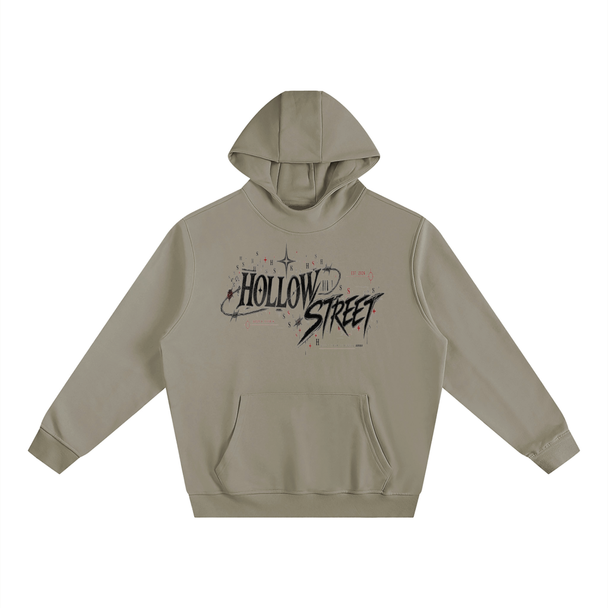 Fleeced High Neck Hoodie