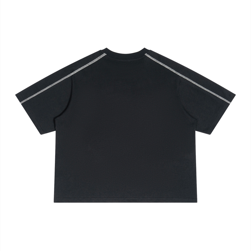Hollow Street Raglan Color Block Tee