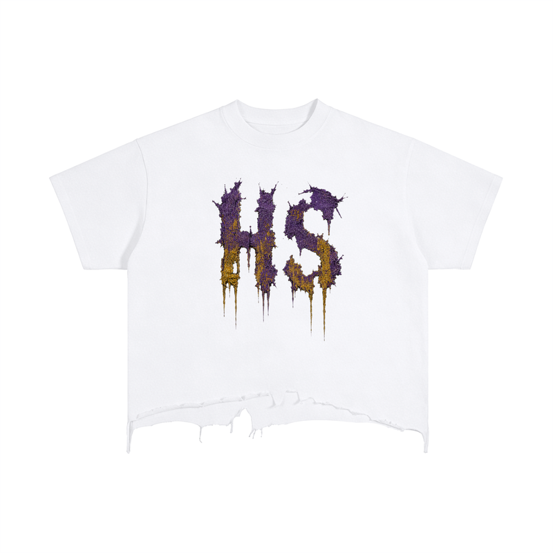 Hollow Street Vintage Wash Boxy Distressed Hem Tee