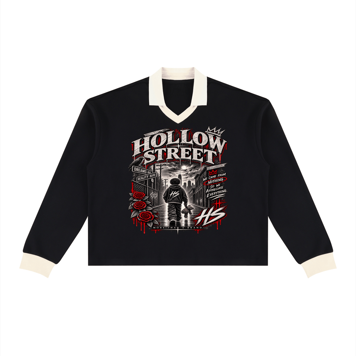 Unisex color block long sleeve sweatshirt casual cotton blend