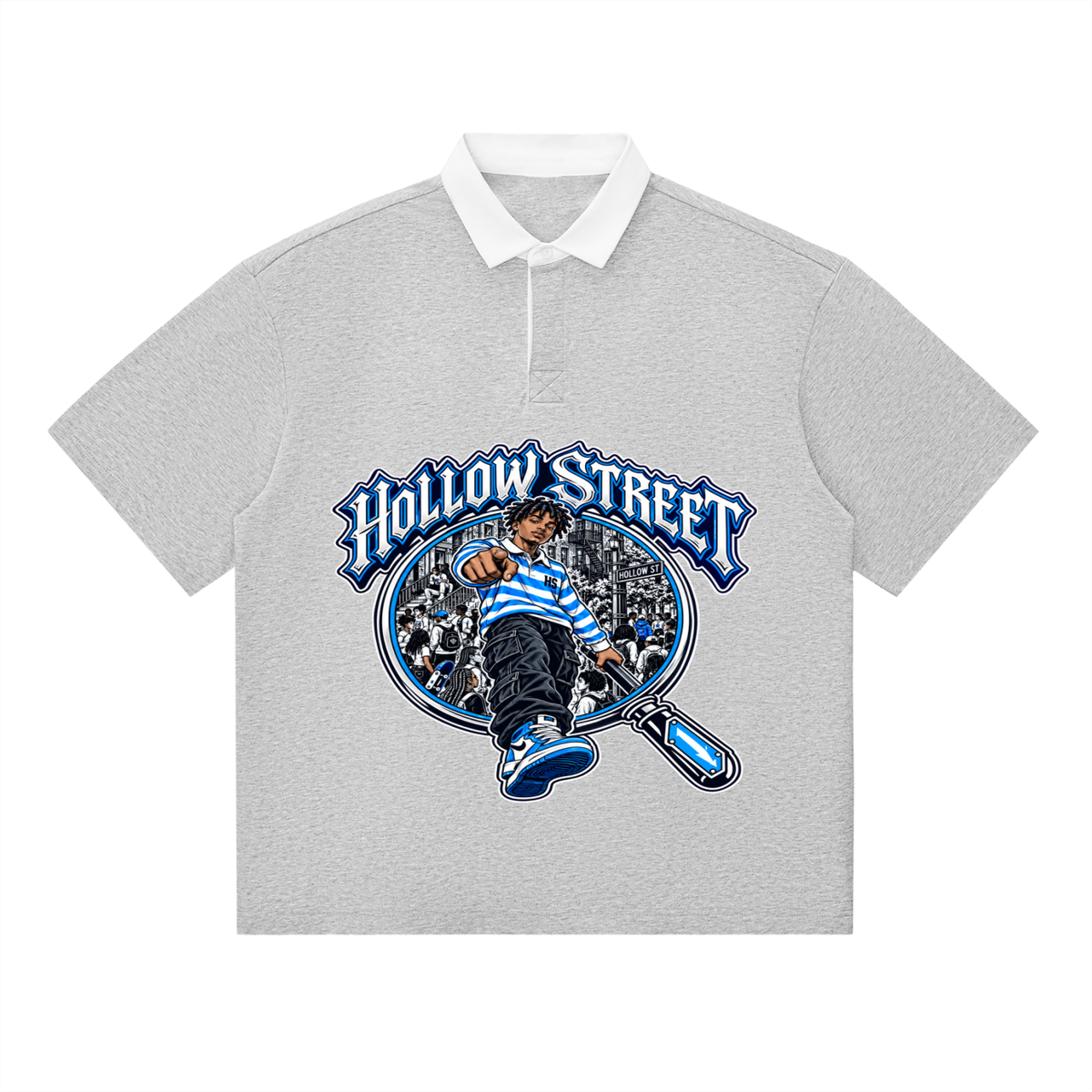 HOLLOW STREET SPY GLASS POLO SHIRT