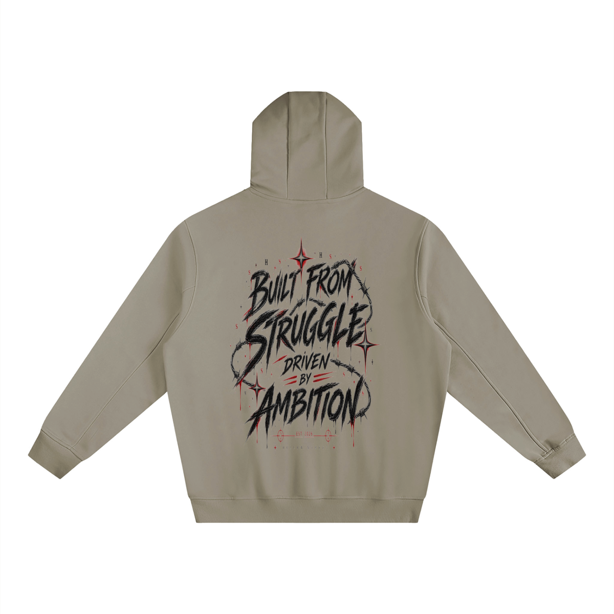 Fleeced High Neck Hoodie