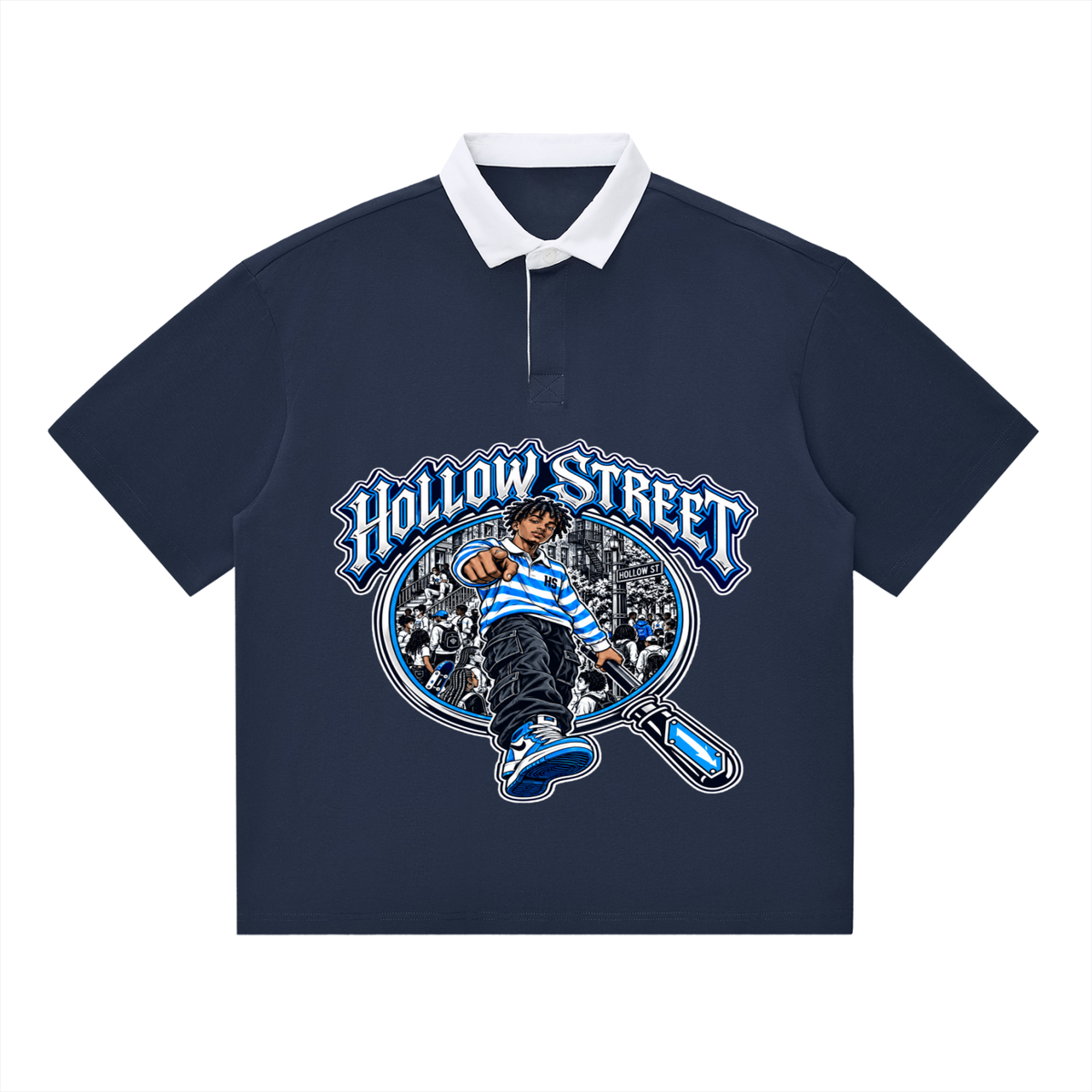 HOLLOW STREET SPY GLASS POLO SHIRT
