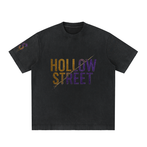 Hollow Street Heavyweight Vintage Washed Frayed Tee