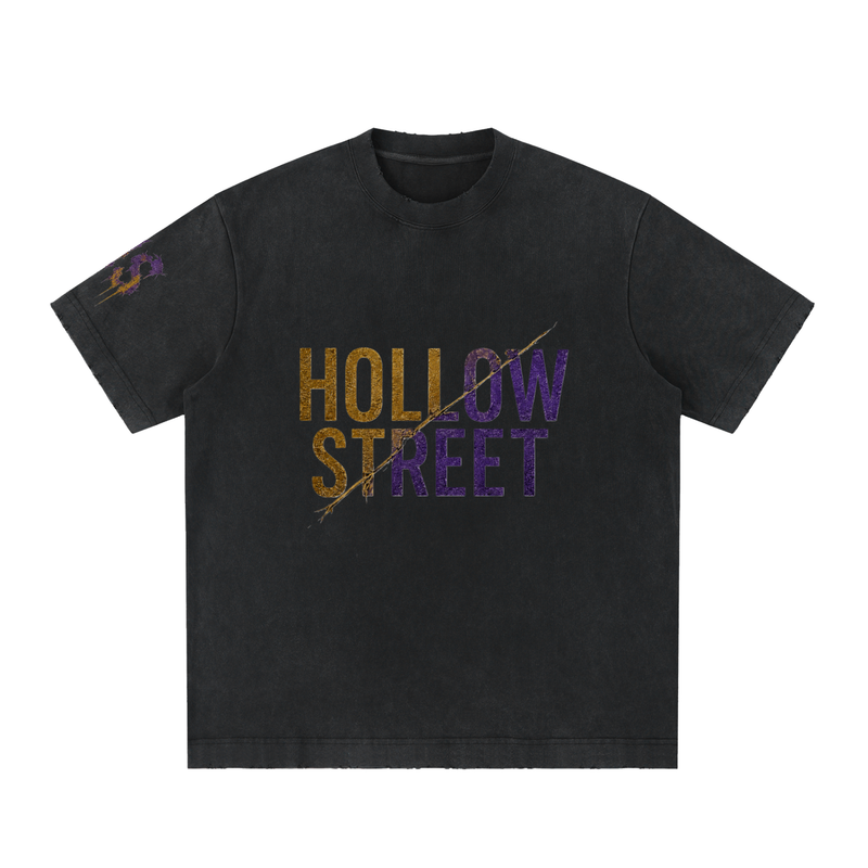 Hollow Street Heavyweight Vintage Washed Frayed Tee
