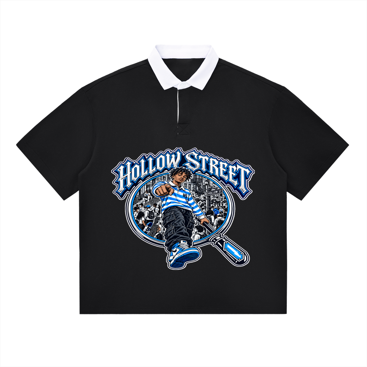 HOLLOW STREET SPY GLASS POLO SHIRT