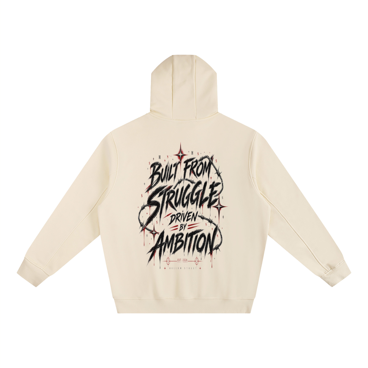 Fleeced High Neck Hoodie