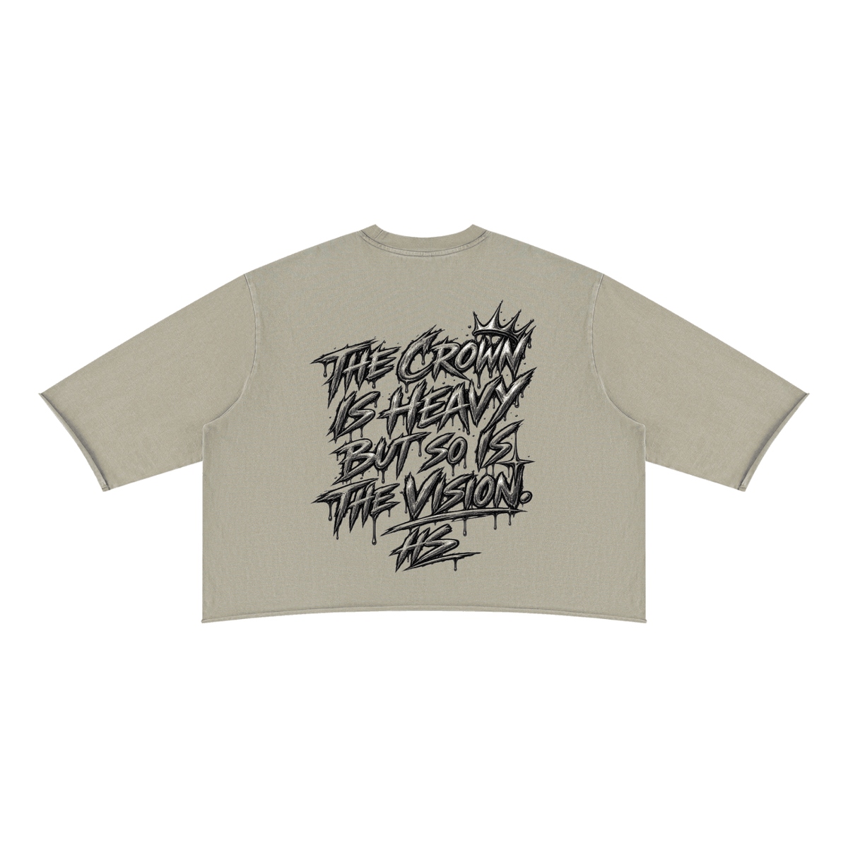 Unisex mineral wash raw hem boxy t-shirt in cotton